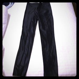 Black stretch disco pant