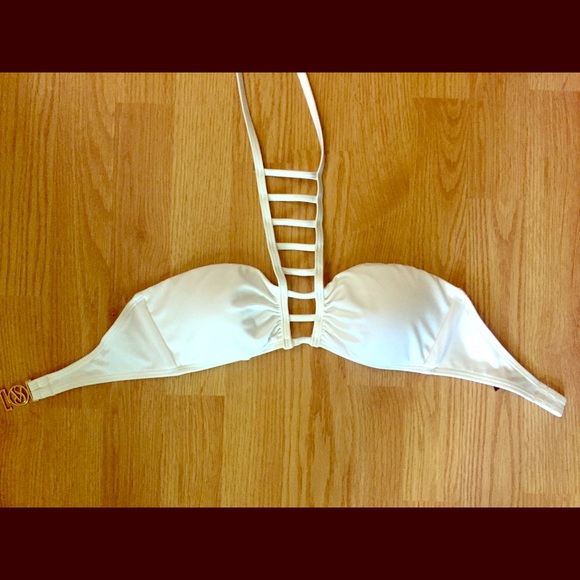 Victoria's Secret Cage Neck Bandeau Bikini Top