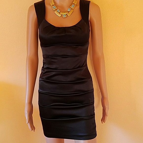Windsor black silky dress.