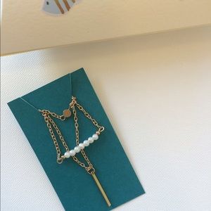 Gold Plated Three Layer Necklace.