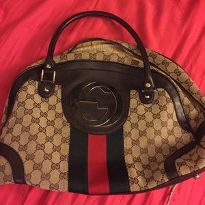 ADORABLE brown monogrammed purse!