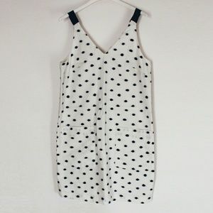 Ann Taylor Pokadot Dress with Exposed Zipper