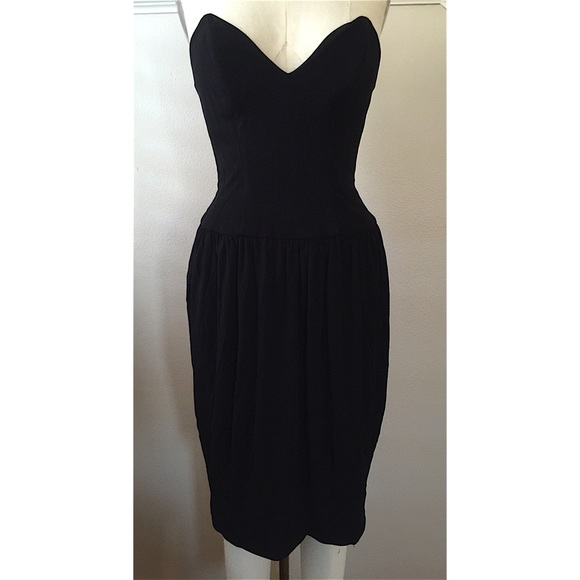 Vintage Dresses & Skirts - vintage strapless lbd