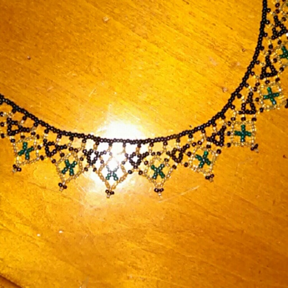 Sale! Perfect Condition Beaded Choker Necklace - Picture 2 of 3