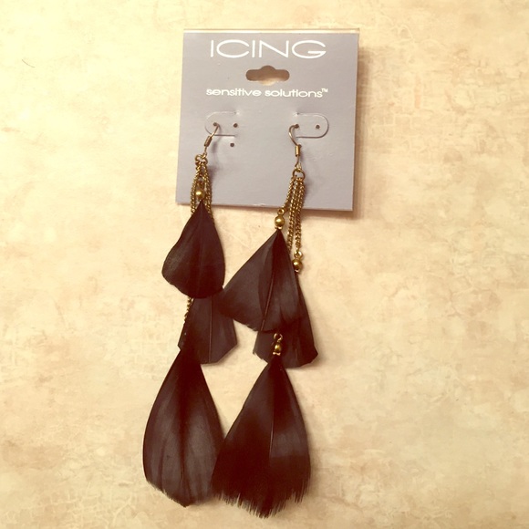 Feathered earrings