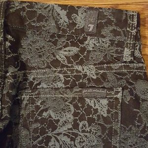 74AMK Indigo Jacquard Skinny Jeans