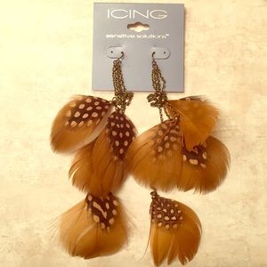 Feathered earrings