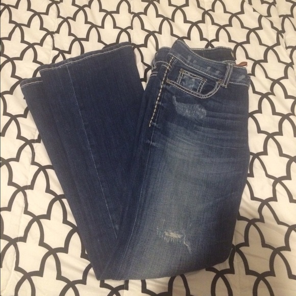 BKE stretch distressed denim jeans