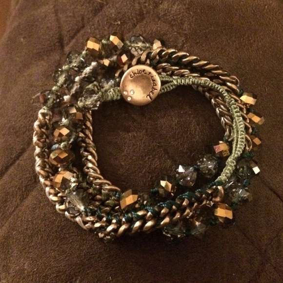 Bead and chain multi-wrap bracelet