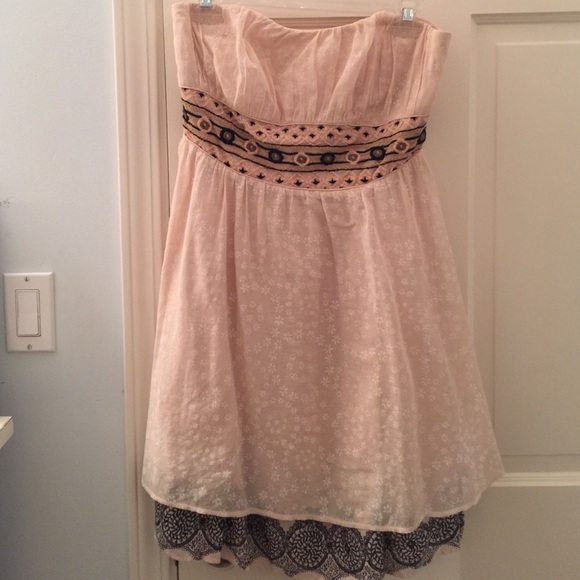Free people strapless dress