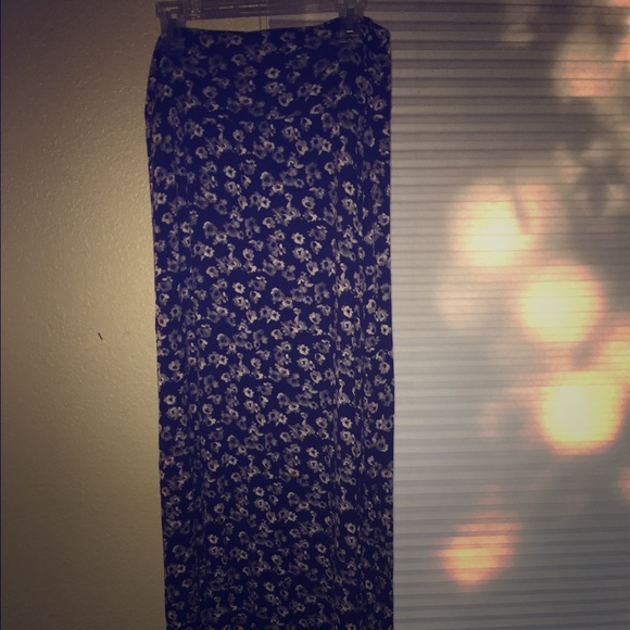 Floral maxi skirt