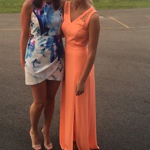 Orange Gianni Binni maxi dress