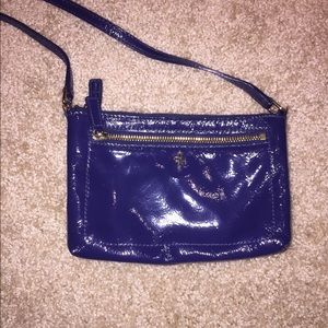 Cole Haan Navy Patent Leather Crossbody