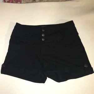 Black high waisted shorts