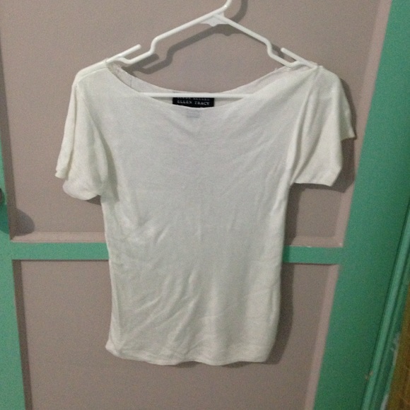 Macy's | Cut White Top - Picture 1 of 1