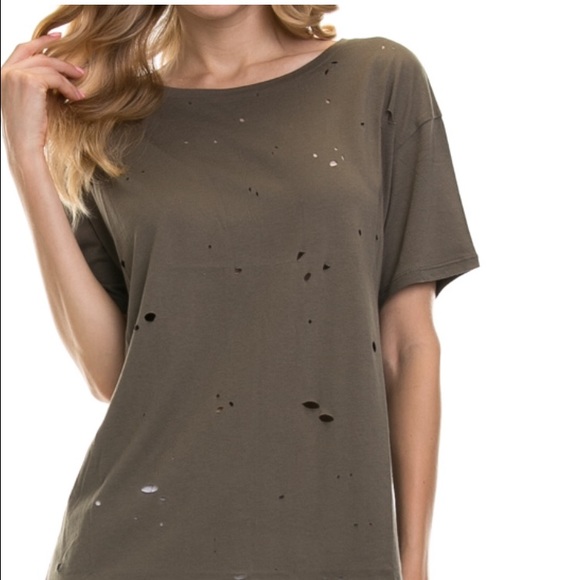 (Price drop only 4 today ) ripped Tee shirt