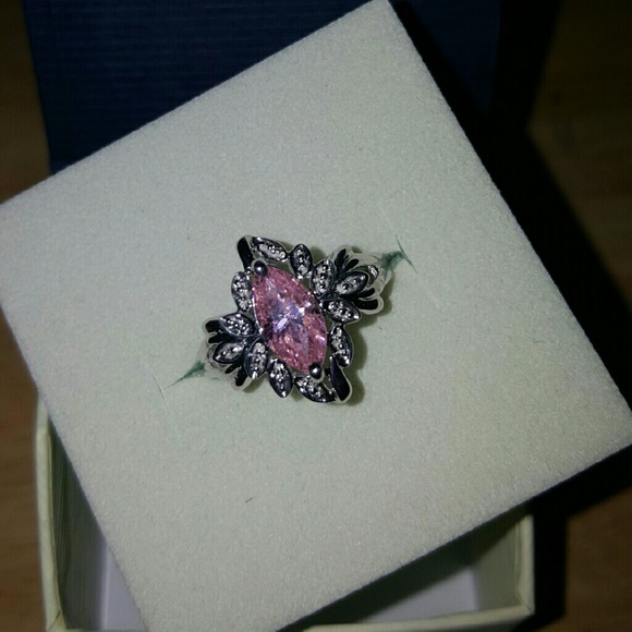Pink Cubic Zirconia Ring