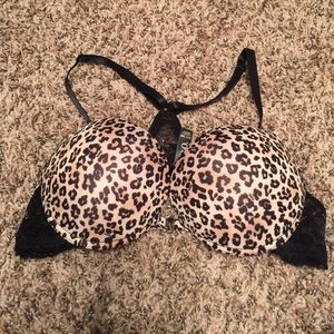 XOXO cheetah print bra