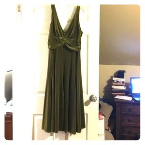 Green Velvet dress size 12 by Eliza
