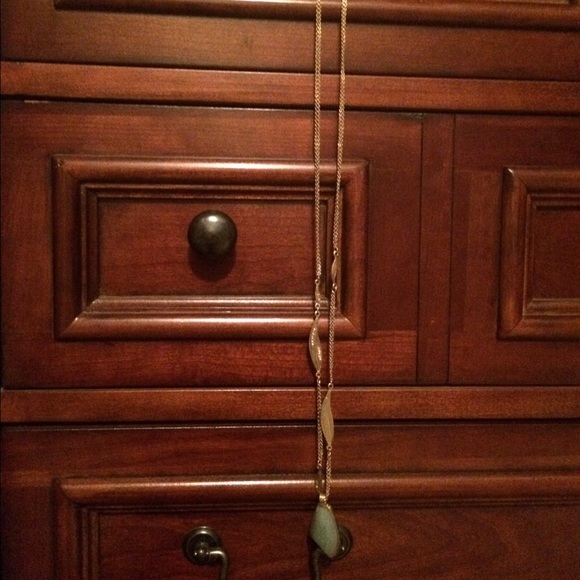 Gilded reeds aventurine long pendant