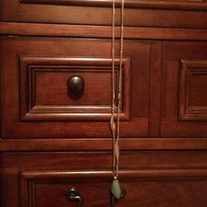 Gilded reeds aventurine long pendant