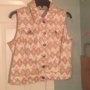 Colorful Jeans vest