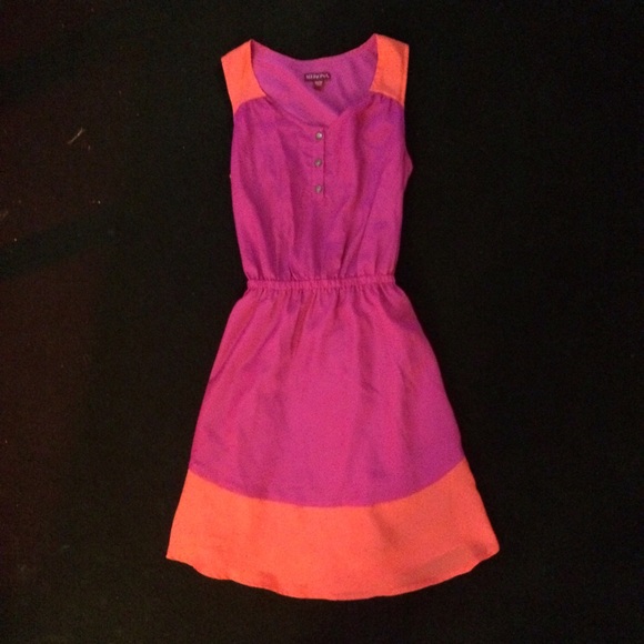 Bright Bold Color Block POCKETS Dress