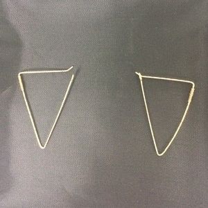 Classic Gold Triangle Earrings