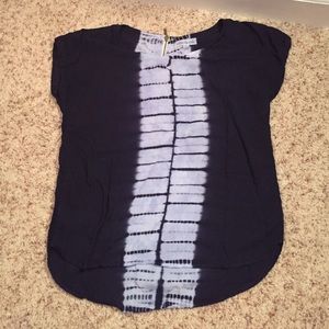 Blue Tie-Dye patterned shirt