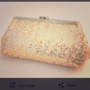 Sequined Gold Cocktail Bag