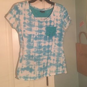 Blue and whit top