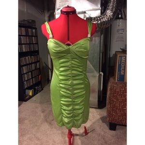 Lime green dress
