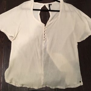O'Neill short sleeved, open back, top