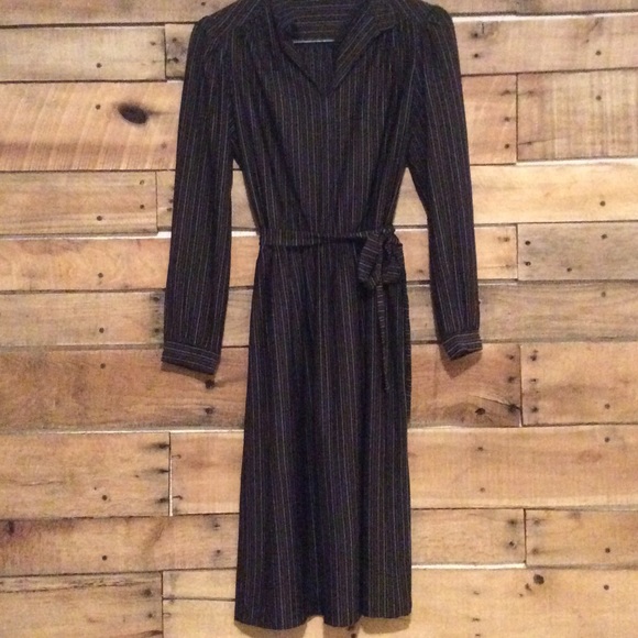 Vintage Rainbow Pinstripe Dress