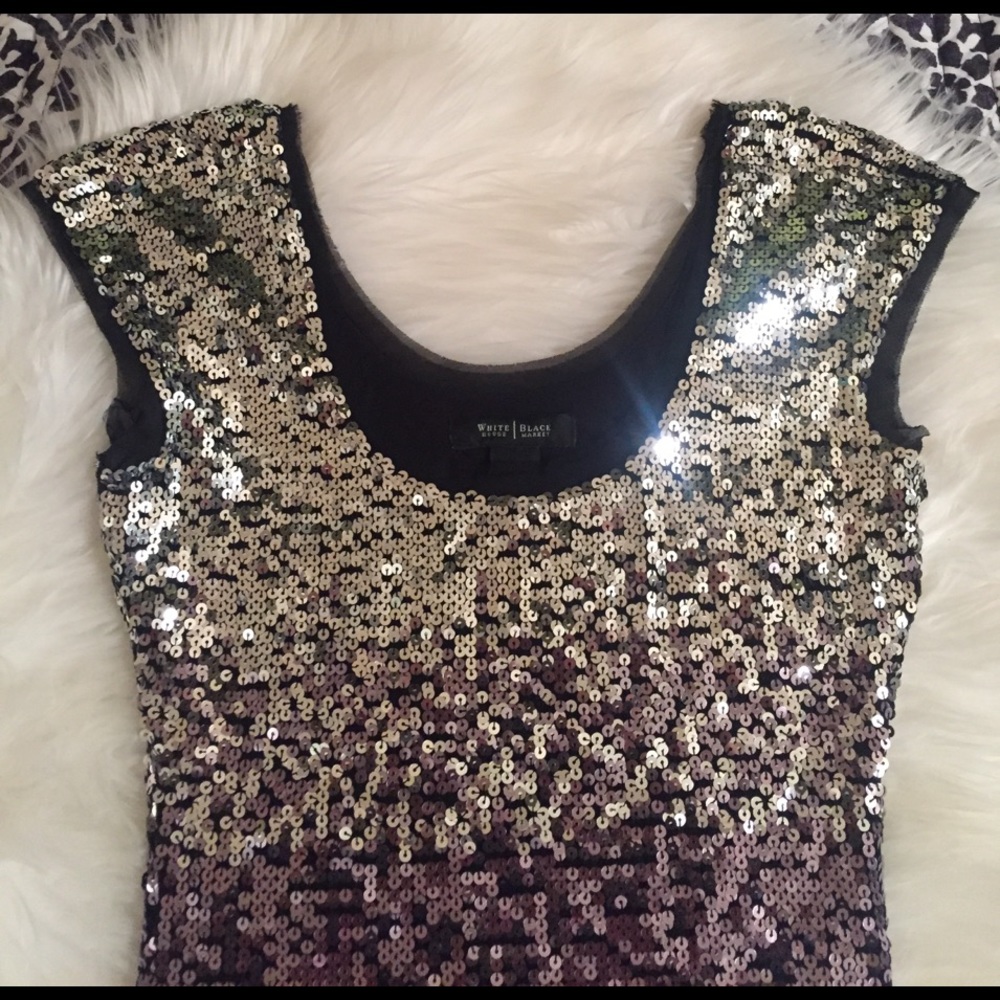 White House | black market sequin dress New Years - Picture 2 of 8