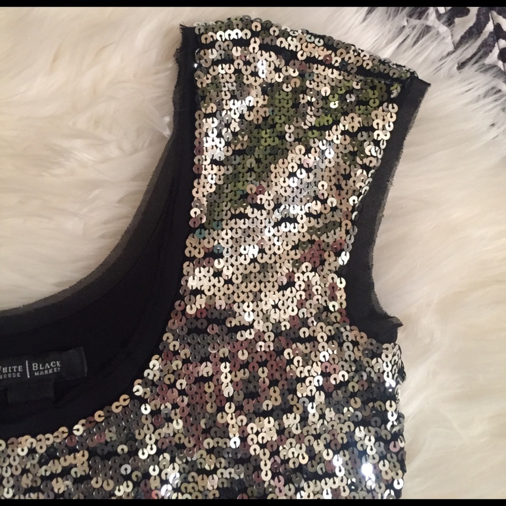 White House | black market sequin dress New Years - Picture 3 of 8