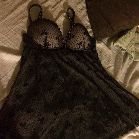 Lingerie black baby doll