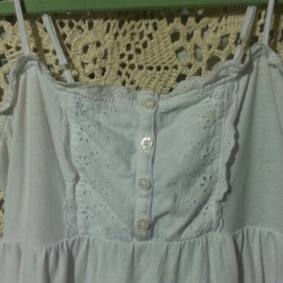 Eyelet Detail Tank