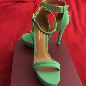 Blue Platform Sandals