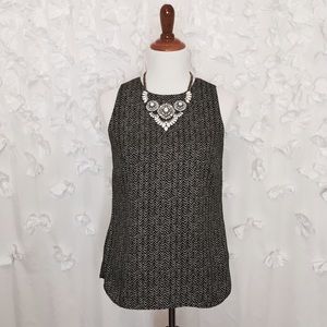 LOFT Zigzag Black + White Shell