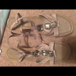 Rhinestone summer wedges