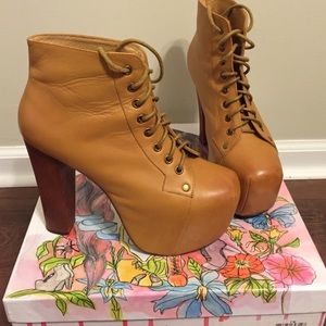 Jeffrey Campbell Lita Booties in Mustard