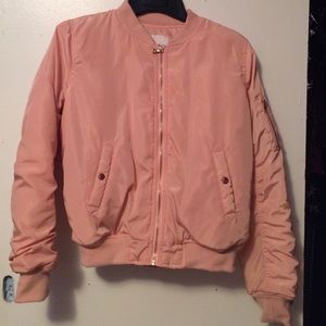 Pink bomber jacket