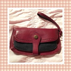 Lucky Brand leather wristlet