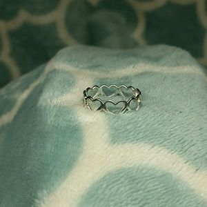 Sterling silver heart ring