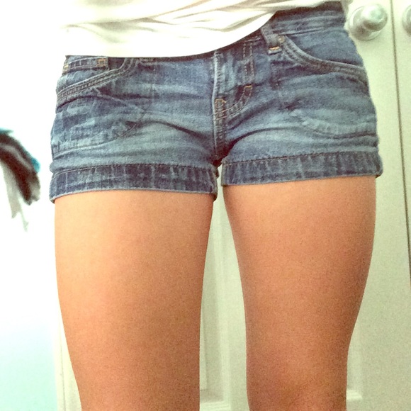 Blue jean shorts
