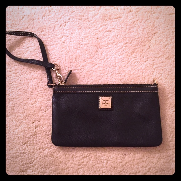 Dooney & Bourke Black Leather Wristlet