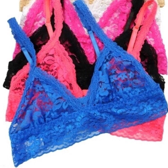 Blue lace bralette