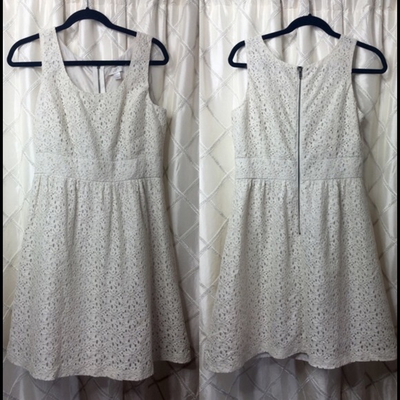 Loft Off White Dress
