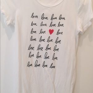 Jcrew love tshirt